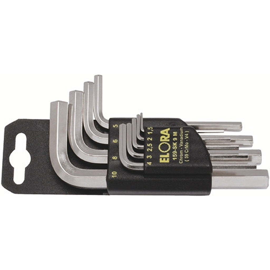 ELORA 159SK-10M Hexagon Key Set (ELORA Tools) - Premium Hexagon Key Set from ELORA - Shop now at Yew Aik.