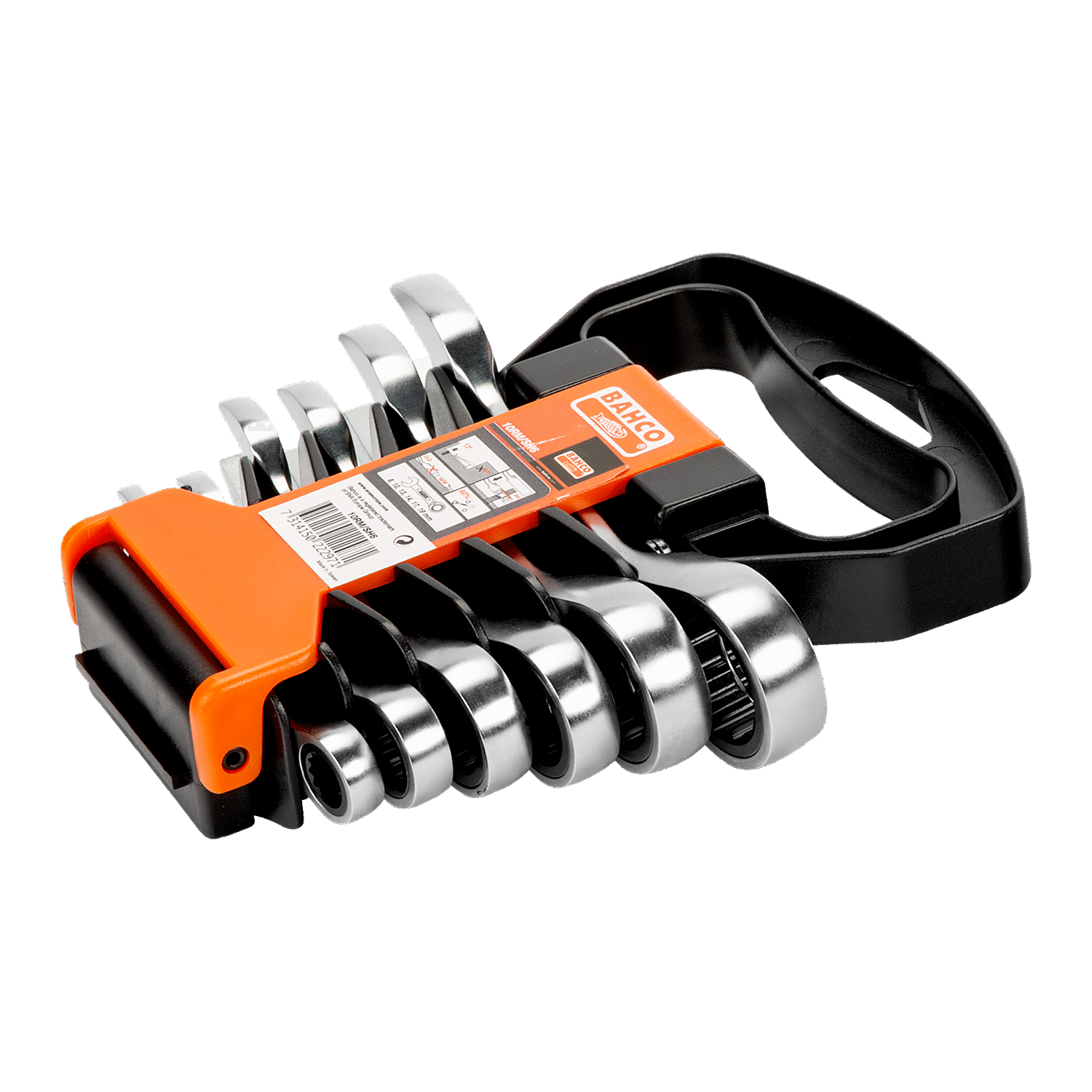 BAHCO 10RM/SH6 Stubby Combination Ratcheting Wrench Set - Premium Stubby Combination Ratcheting Wrench Set from BAHCO - Shop now at Yew Aik.