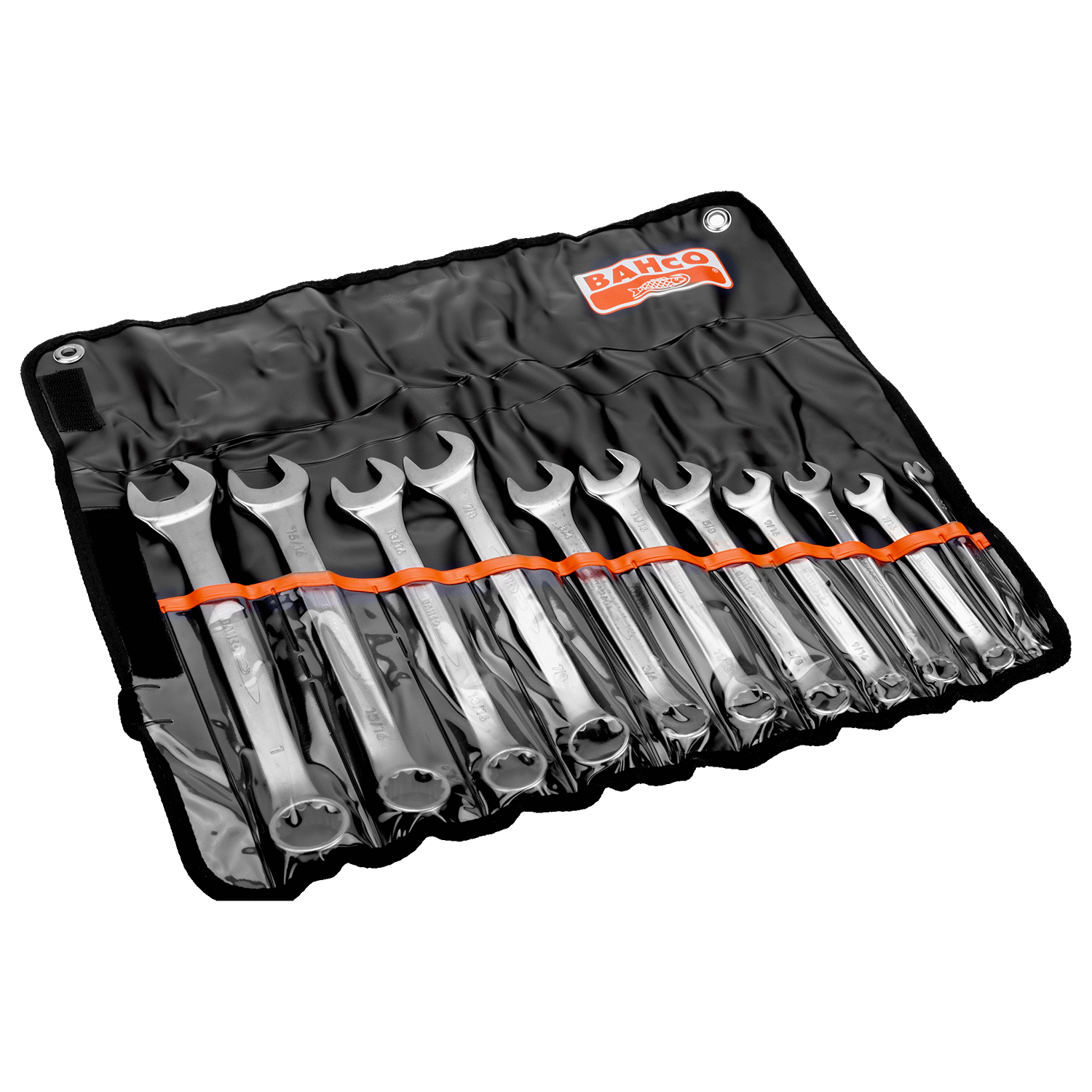 BAHCO 111Z/11T Imperial Flat Combination Wrench Set-11 Pcs Pouch - Premium Flat Combination Wrench Set from BAHCO - Shop now at Yew Aik.