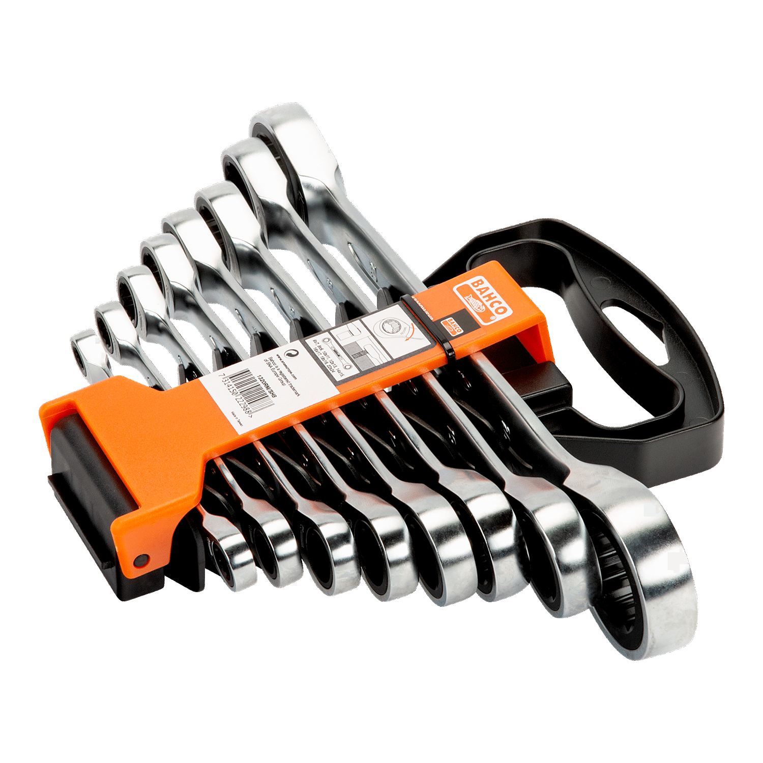 BAHCO 1320RM/SH8 Metric Ratcheting Ring Wrench Set (BAHCO Tools) - Premium Ratcheting Ring Wrench Set from BAHCO - Shop now at Yew Aik.