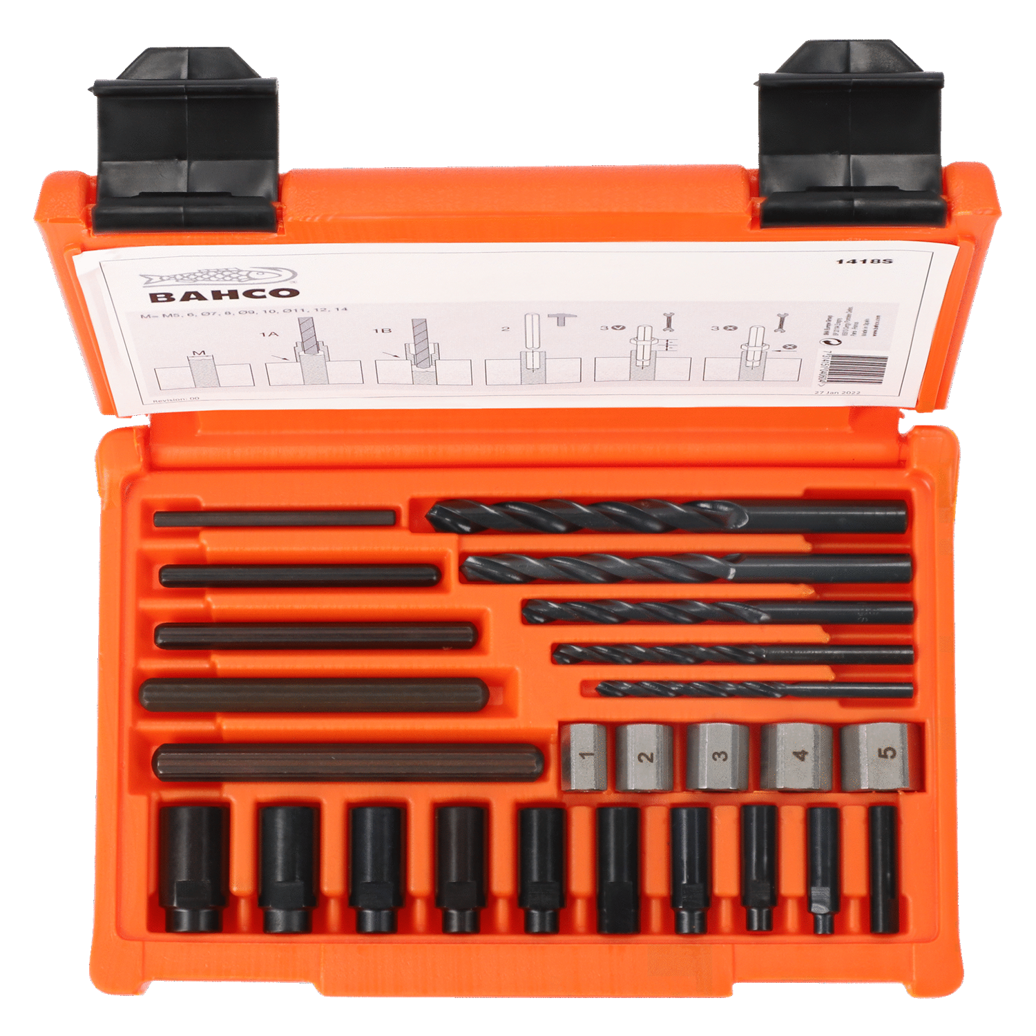 BAHCO 1418S Stud Extractors for Broken-Off Screws Mechanical - Premium Stud Extractor from BAHCO - Shop now at Yew Aik.