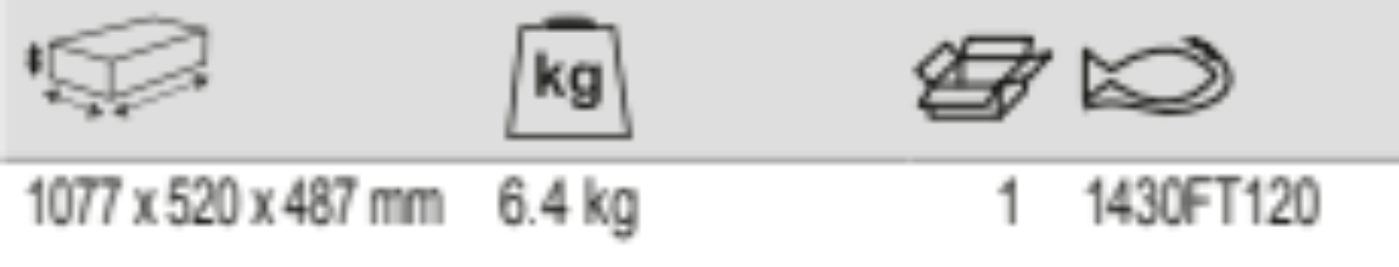 BAHCO 1430FT120 Folding Transport Trolleys with Aluminium Tray - Premium Folding Transport Trolleys from BAHCO - Shop now at Yew Aik.