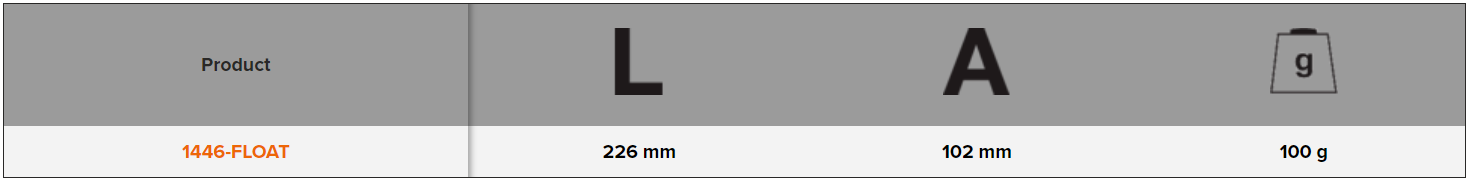 BAHCO 1446-FLOAT Rescue floating Safety knife, Fluorescent Handle - Premium Safety Knife from BAHCO - Shop now at Yew Aik.