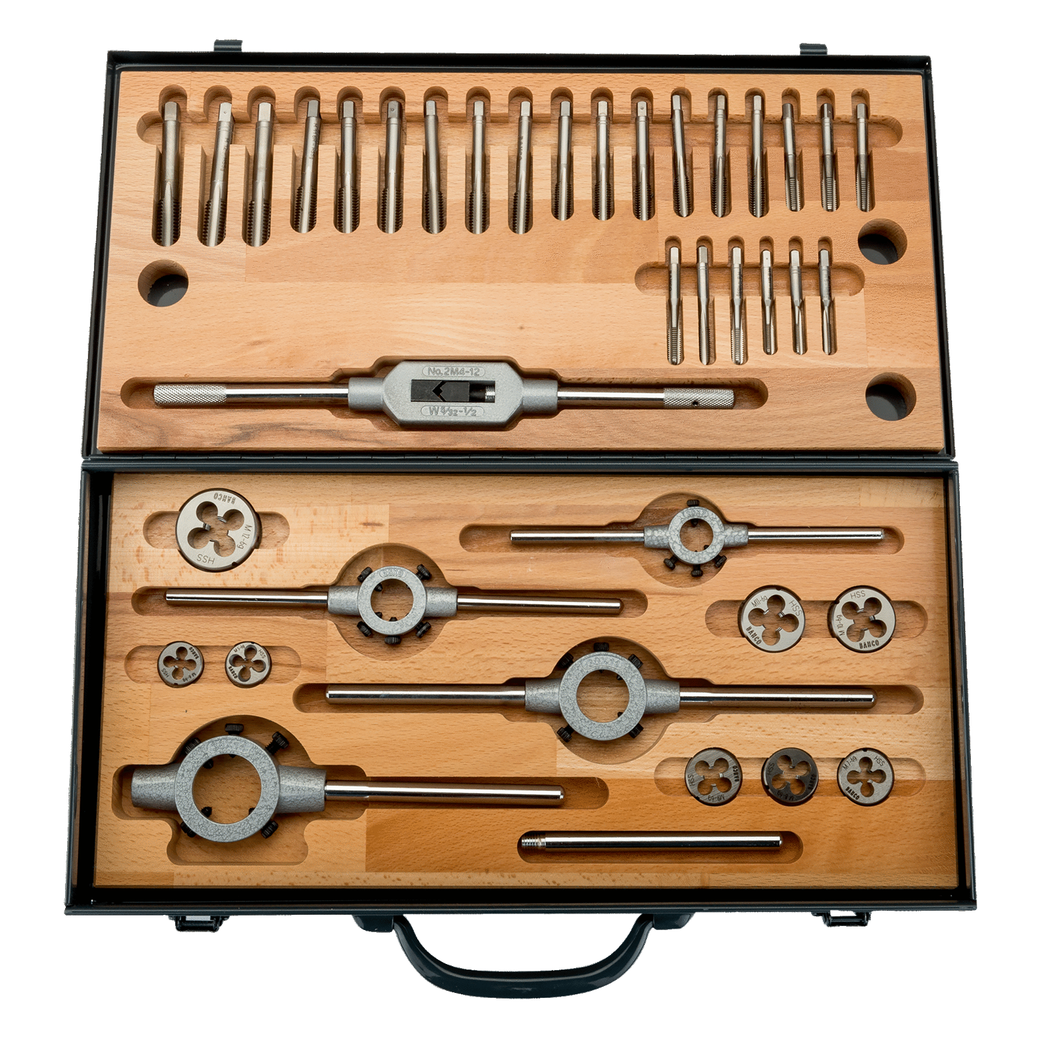 BAHCO 1460M/1 Thread Tools Cutting Toolset - 37 Pcs (BAHCO Tools) - Premium Thread Tools from BAHCO - Shop now at Yew Aik.