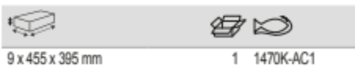 BAHCO 1470K-AC1 Tool Trolley Foldable Trays for 1470 1475 Drawers - Premium Tool Trolley Foldable Trays from BAHCO - Shop now at Yew Aik.