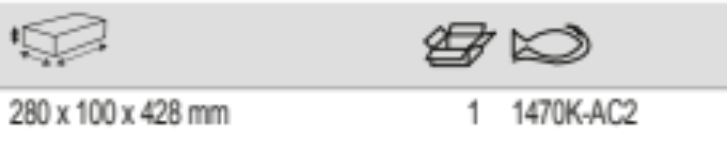 BAHCO 1470K-AC2 Tool Holders for 23 Pcs Screwdrivers/Pry Bars - Premium Tool Holders from BAHCO - Shop now at Yew Aik.