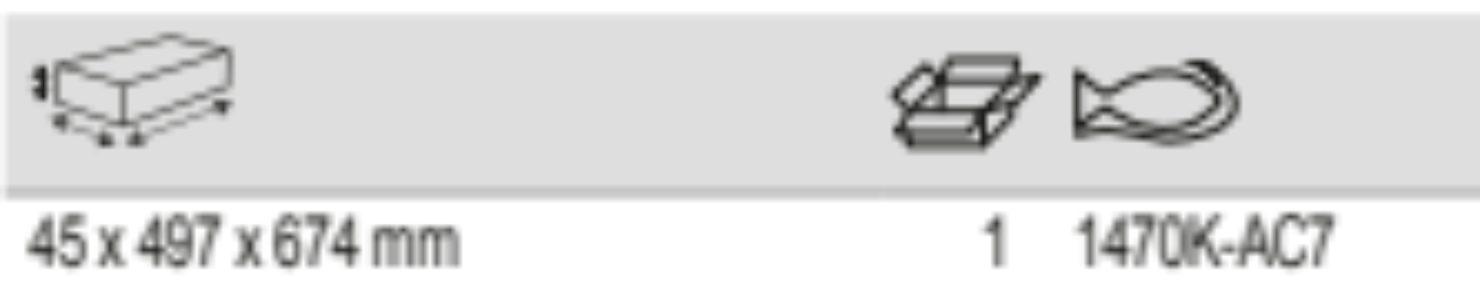 BAHCO 1470K-AC7 26” ABS Tops for 26” Trolleys (BAHCO Tools) - Premium Trolleys from BAHCO - Shop now at Yew Aik.