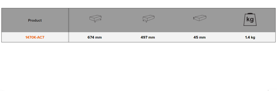 BAHCO 1470K-AC7 26” ABS Tops for 26” Trolleys (BAHCO Tools) - Premium Trolleys from BAHCO - Shop now at Yew Aik.