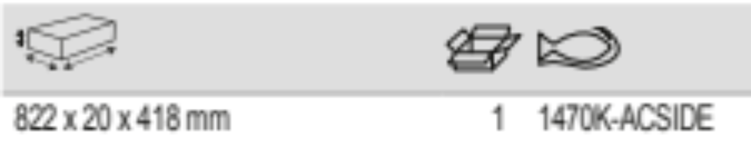 BAHCO 1470K-ACSIDE Metallic Side Panels with Slots and Dots - Premium Side Panels from BAHCO - Shop now at Yew Aik.