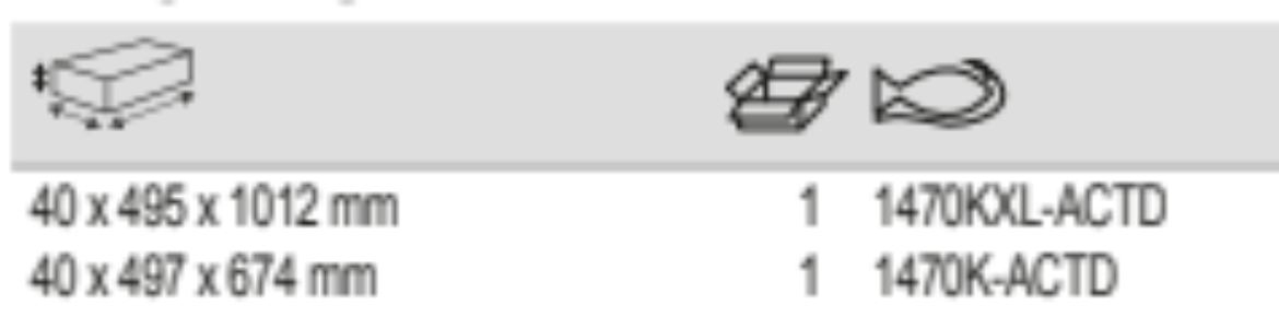 BAHCO 1470K-ACTD MDF Top for Tool Trolleys 40 mm (BAHCO Tools) - Premium Tool Trolley from BAHCO - Shop now at Yew Aik.