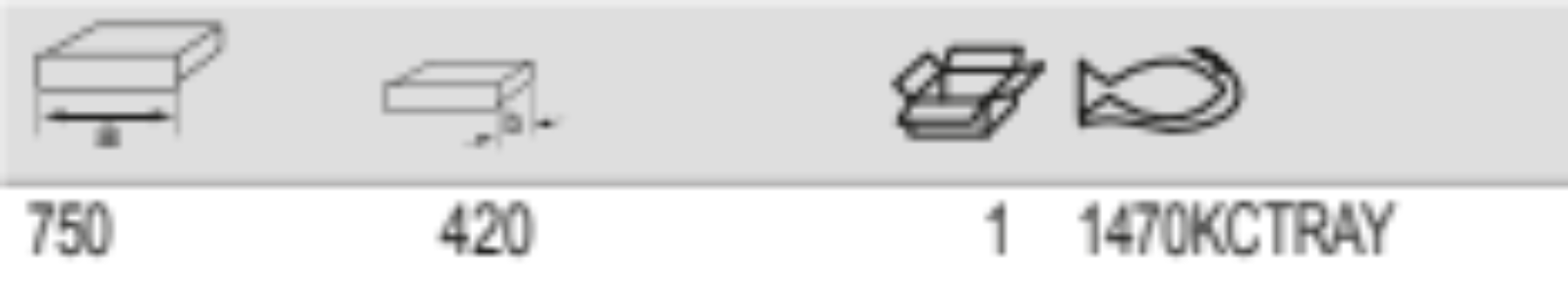 BAHCO 1470KCTRAY Middle Trays for 1470KC2 Roll Cart (BAHCO Tools) - Premium Roll Cart from BAHCO - Shop now at Yew Aik.