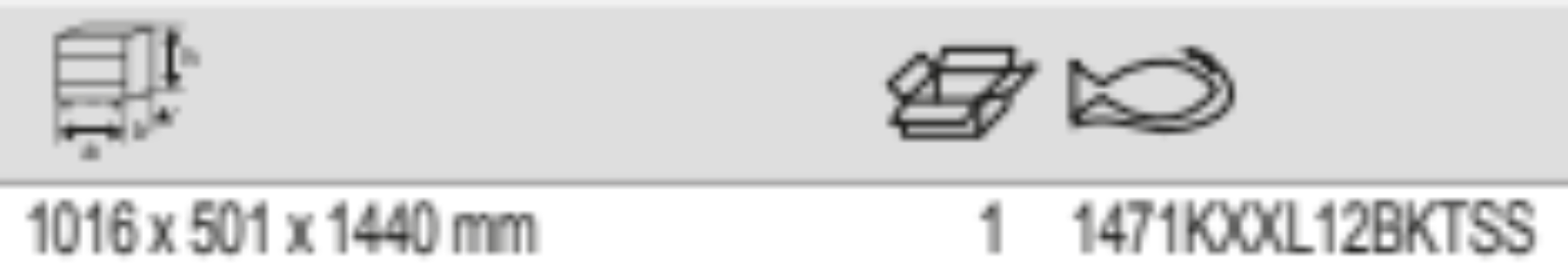 BAHCO 1471KXXL12BKTSS 53” Double Bank Tool Trolleys w/ Drawers - Premium Tool Trolley from BAHCO - Shop now at Yew Aik.