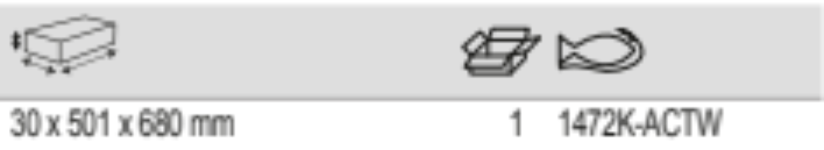 BAHCO 1472K-ACTW Chestnut Wood Tops for Storage HUB Tool Trolleys - Premium Tool Trolley from BAHCO - Shop now at Yew Aik.