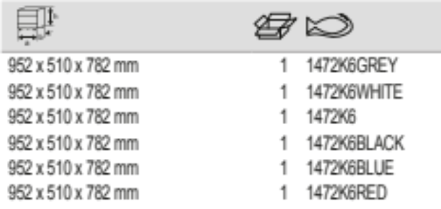 BAHCO 1472K6 26” E72 Storage HUB Tool Trolleys with 6 Drawers - Premium Tool Trolley from BAHCO - Shop now at Yew Aik.