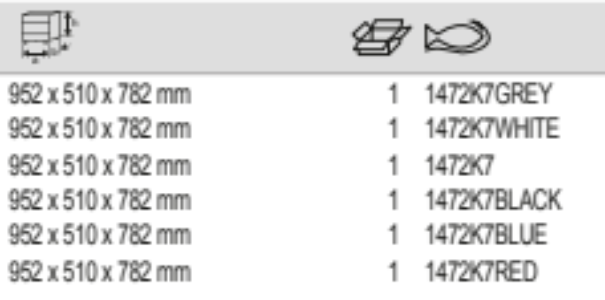 BAHCO 1472K7 26” E72 Storage HUB Tool Trolleys with 7 Drawers - Premium Tool Trolley from BAHCO - Shop now at Yew Aik.