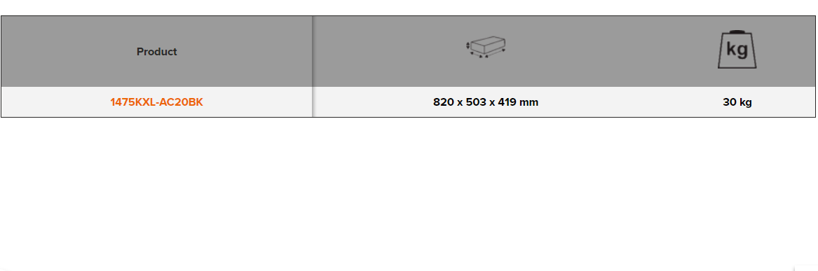 BAHCO 1475KXL-AC20BK Side Cabinet with Lock for 1475KXL Trolley - Premium Side Cabinet from BAHCO - Shop now at Yew Aik.