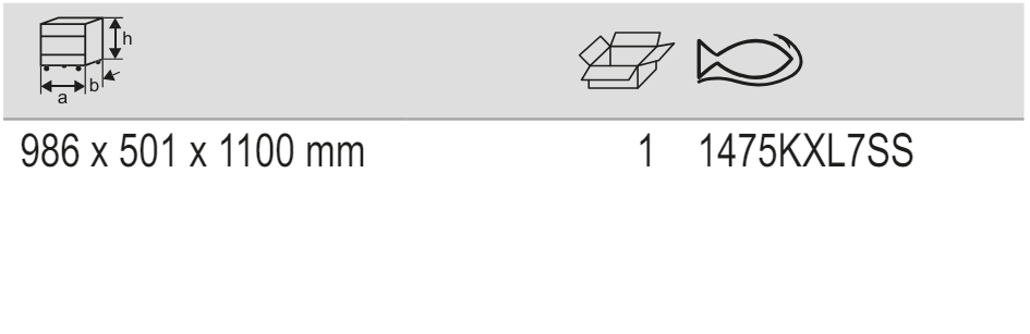 BAHCO 1475KXL7SS 40” 7 Drawers Stainless Steel Tool Trolley - Premium Tool Trolley from BAHCO - Shop now at Yew Aik.