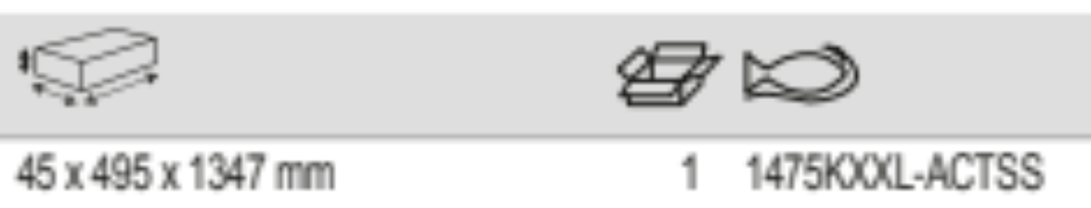 BAHCO 1475KXXL-ACTSS Stainless Steel Tops for Tool Trolleys - Premium Tool Trolley from BAHCO - Shop now at Yew Aik.