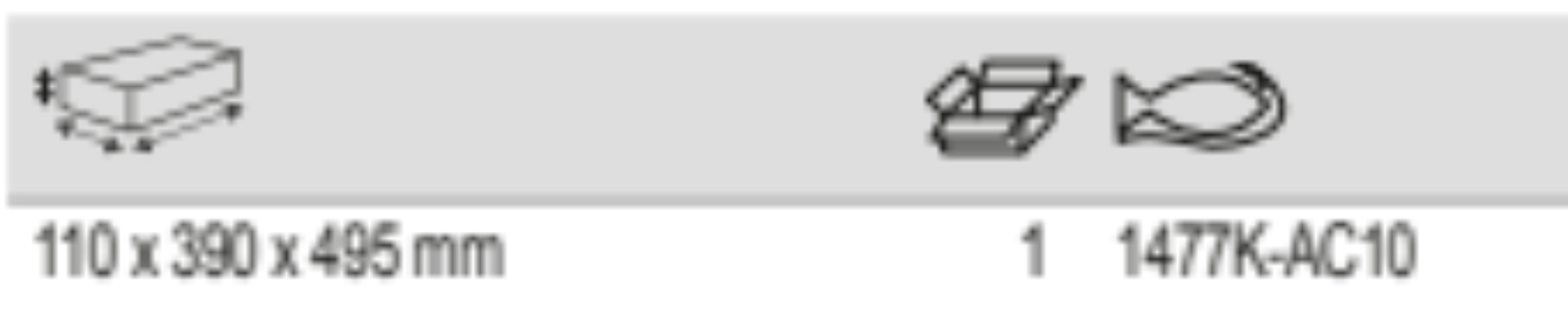 BAHCO 1477K-AC10 Bottom Drawers for Storage HUB Tool Trolleys - Premium Tool Trolley from BAHCO - Shop now at Yew Aik.