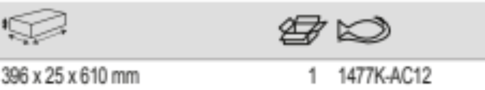 BAHCO 1477K-AC12 Top Tool Panels Storage HUB Tool Tool Trolleys - Premium Tool Trolley from BAHCO - Shop now at Yew Aik.