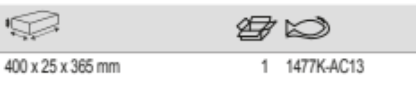 BAHCO 1477K-AC13 Top Side Tool Panels Storage HUB Tool Trolleys - Premium Tool Panel from BAHCO - Shop now at Yew Aik.