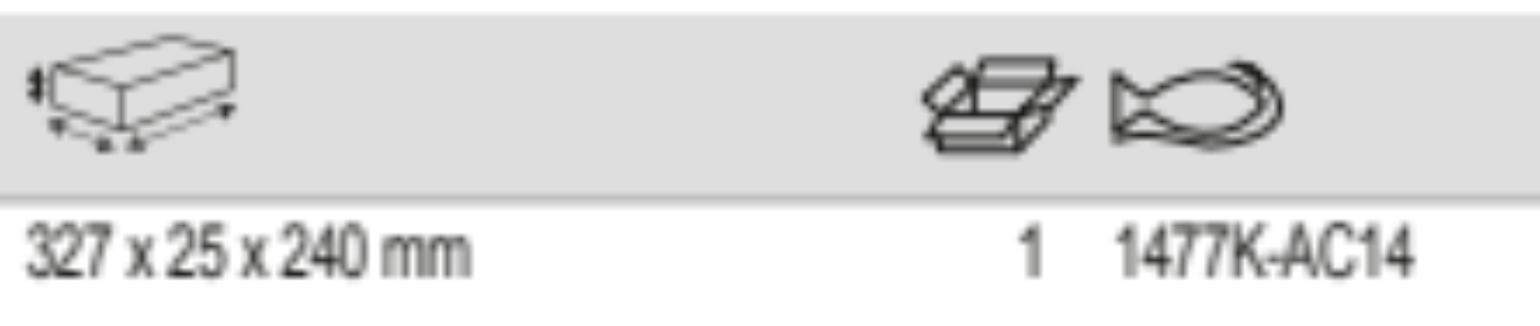 BAHCO 1477K-AC14 Work Document Board for Storage HUB Tool Trolley - Premium Tool Trolley from BAHCO - Shop now at Yew Aik.