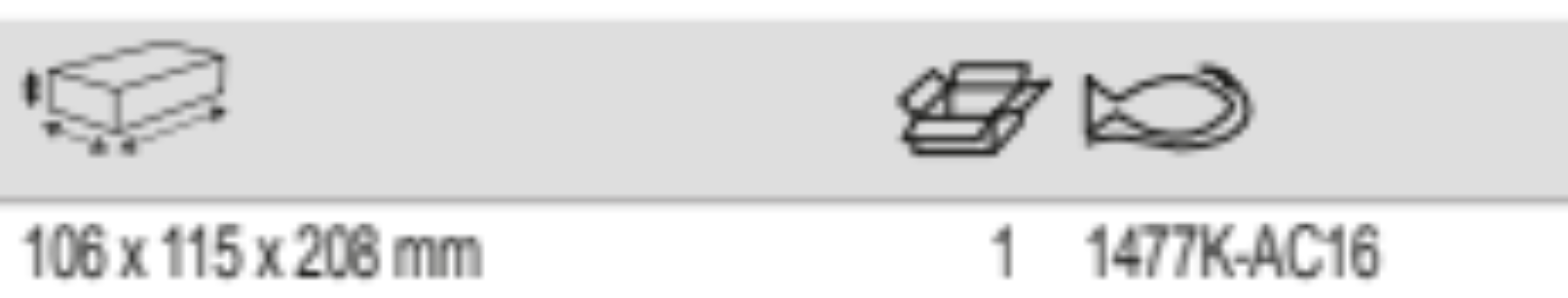 BAHCO 1477K-AC16 Windshield Supports Storage HUB Tool Trolleys - Premium Tool Trolley from BAHCO - Shop now at Yew Aik.