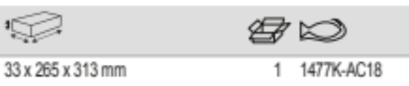 BAHCO 1477K-AC18 Roll Holders for Storage HUB Tool Trolleys - Premium Tool Trolley from BAHCO - Shop now at Yew Aik.