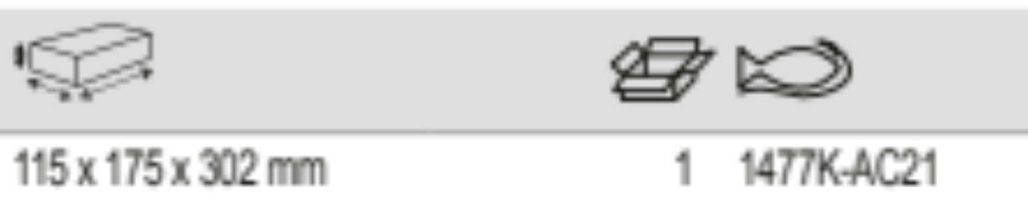 BAHCO 1477K-AC21 Power Tool Holders for Storage HUB Tool Trolleys - Premium Tool Trolley from BAHCO - Shop now at Yew Aik.