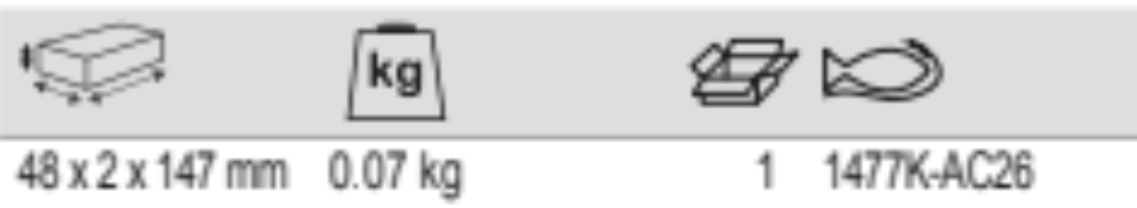 BAHCO 1477K-AC26 Removable Drawer Dividers for 1477K Tool Trolley - Premium Tool Trolley from BAHCO - Shop now at Yew Aik.