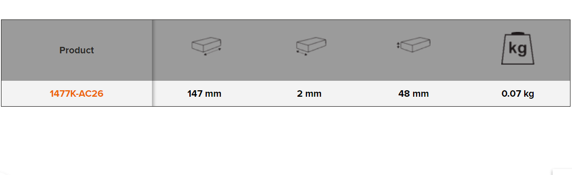 BAHCO 1477K-AC26 Removable Drawer Dividers for 1477K Tool Trolley - Premium Tool Trolley from BAHCO - Shop now at Yew Aik.