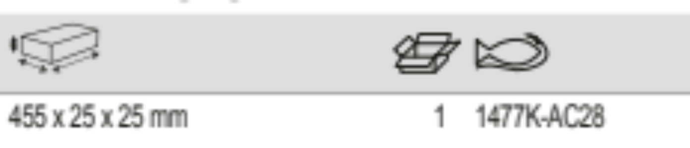 BAHCO 1477K-AC28 Removable Long Guiding Poles Tool Trolley - Premium Tool Trolley from BAHCO - Shop now at Yew Aik.