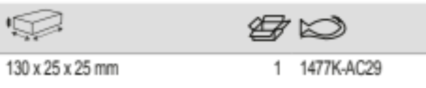 BAHCO 1477K-AC29 Removable Short Guiding Poles Tool Trolley - Premium Tool Trolley from BAHCO - Shop now at Yew Aik.