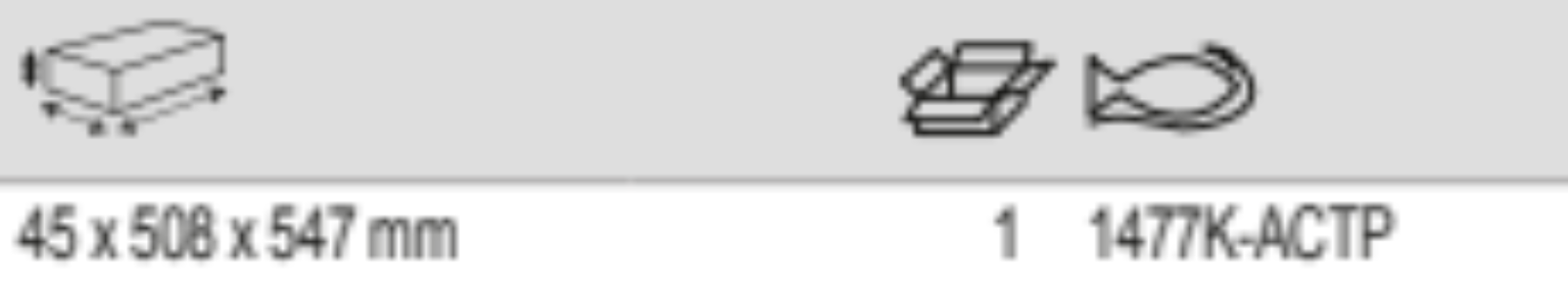 BAHCO 1477K-ACTP Composite Bench Tops Storage HUB Tool Trolleys - Premium Tool Trolley from BAHCO - Shop now at Yew Aik.