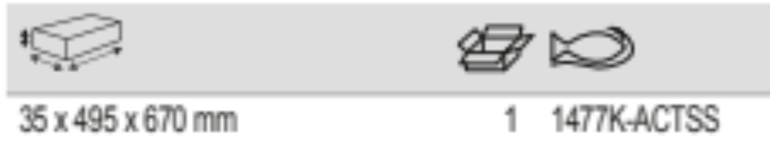 BAHCO 1477K-ACTSS Stainless Steel Top Middle Parts Storage HUB - Premium Top Middle Part from BAHCO - Shop now at Yew Aik.