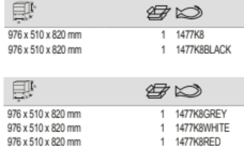 BAHCO 1477K8 26” E77 Premium Storage HUB Tool Trolleys - Premium Tool Trolley from BAHCO - Shop now at Yew Aik.