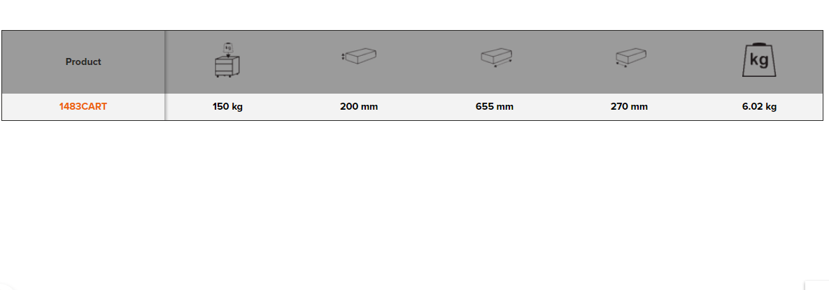 BAHCO 1483CART Carts for 1483K Metallic Boxes (BAHCO Tools) - Premium Carts from BAHCO - Shop now at Yew Aik.