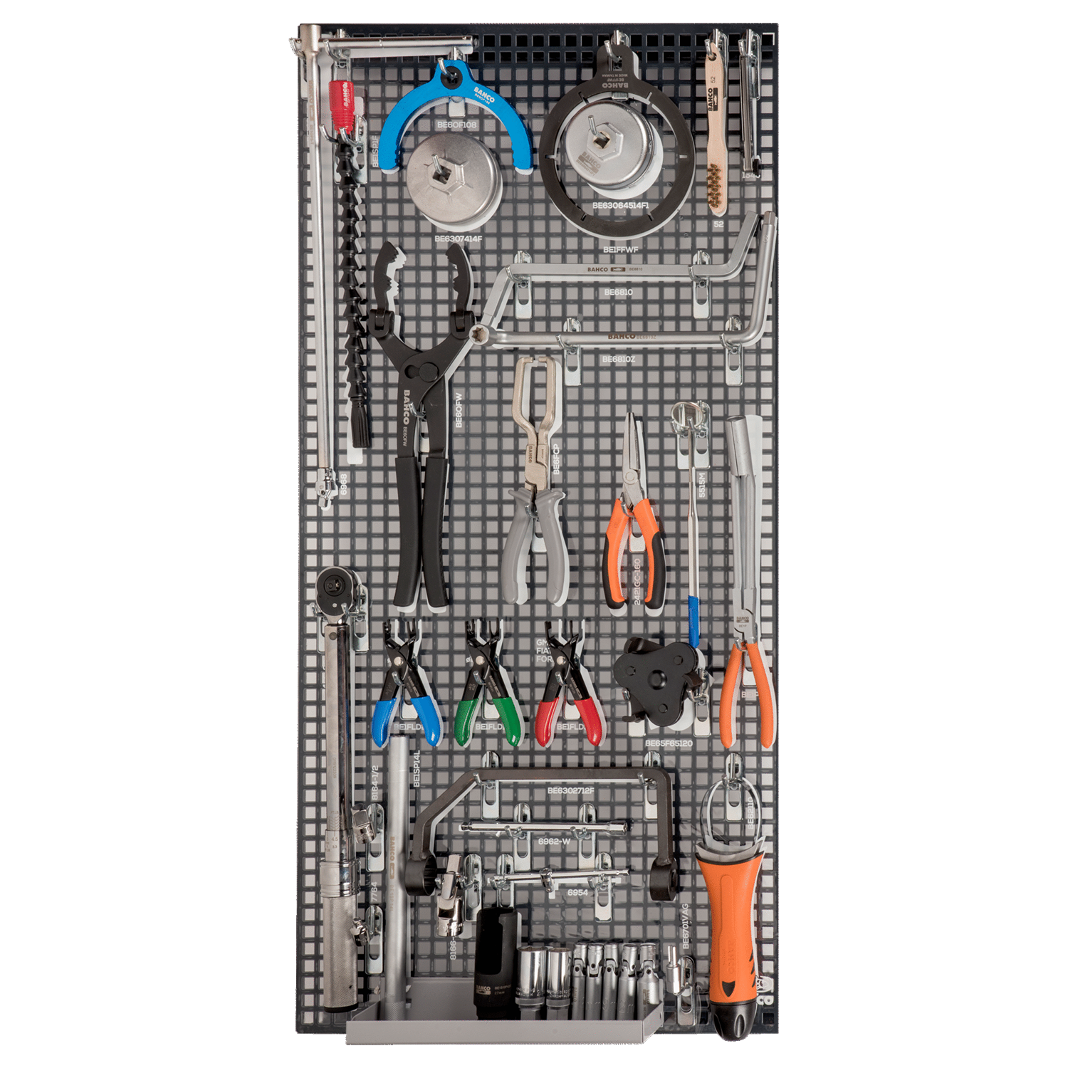 BAHCO 1495TP-AUTO-M3 Tool Panel Auto Repair Tool Kit - 34 pcs - Premium Tool Panel from BAHCO - Shop now at Yew Aik.