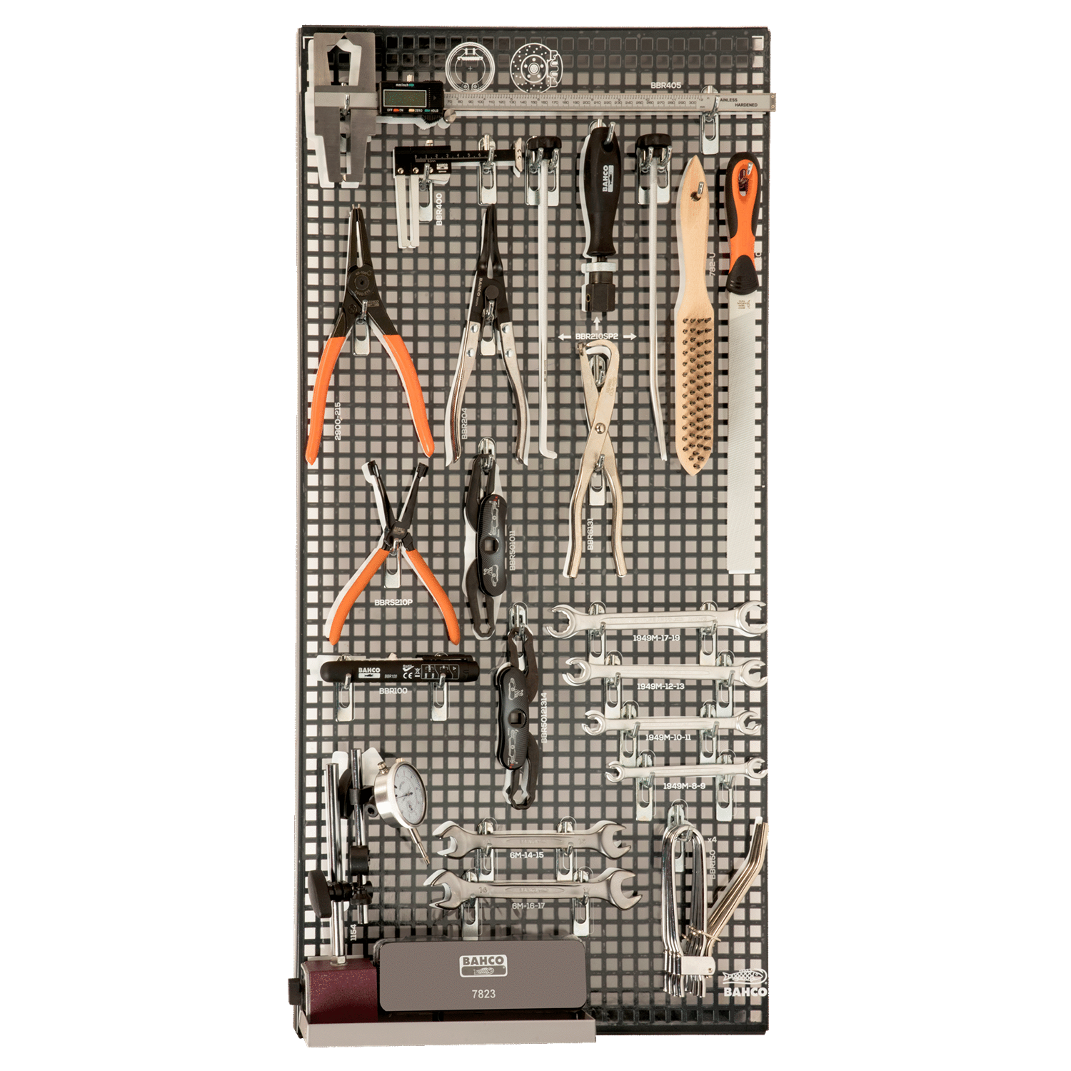BAHCO 1495TP-AUTO-M6 Tool Panel Auto Repair Tool Kit - 42 pcs - Premium Tool Panel from BAHCO - Shop now at Yew Aik.