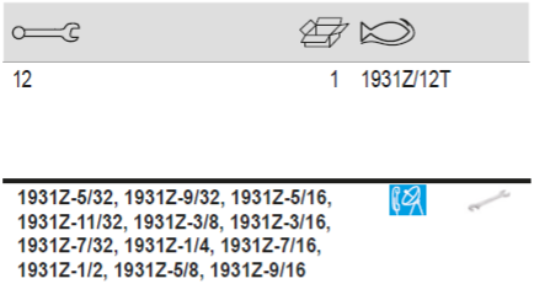BAHCO 1931Z/12T Imperial Lilliput Double Open Ended Wrench Set - Premium Double Open Ended Wrench Set from BAHCO - Shop now at Yew Aik.