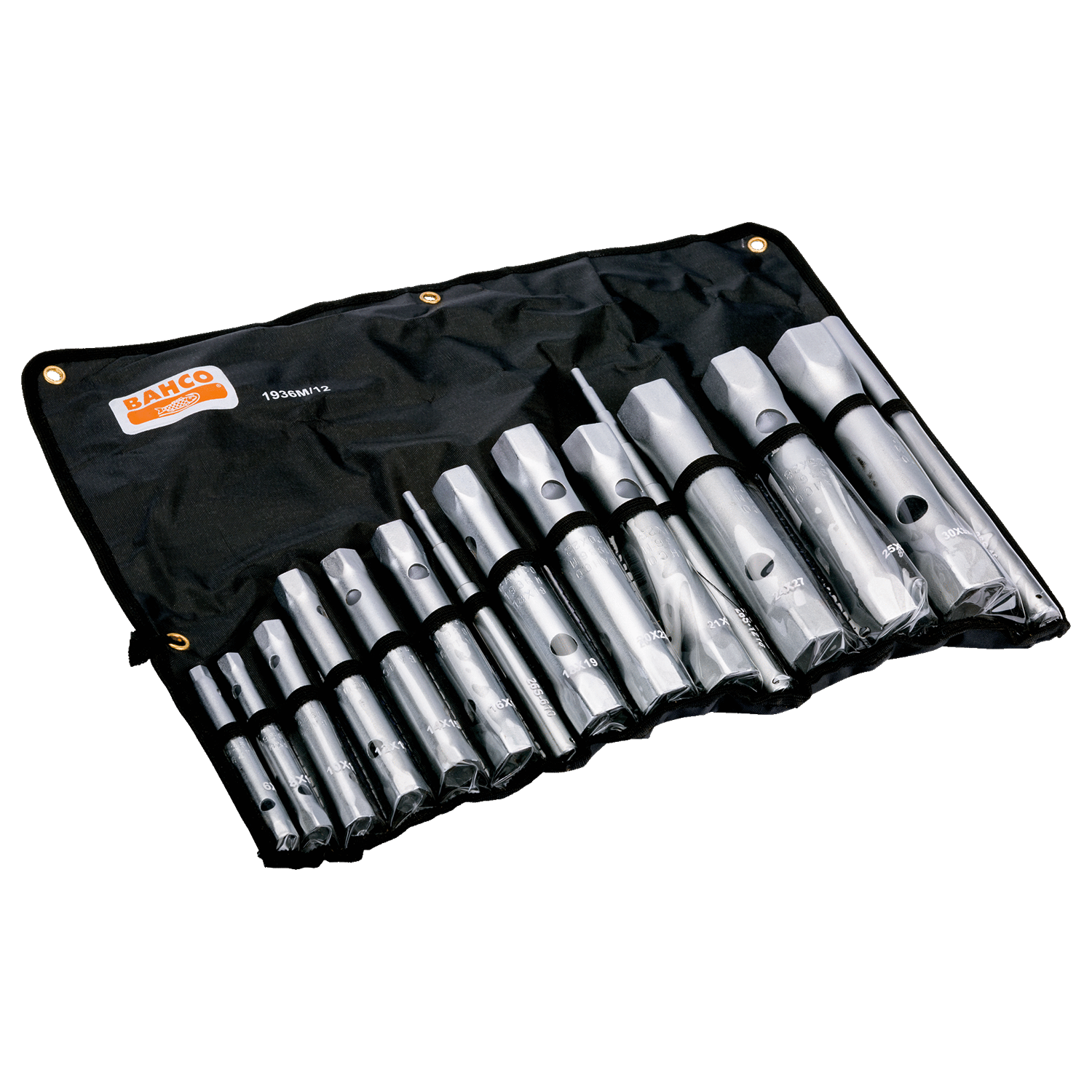 BAHCO 1936M/12 Metric Tubular Double Head Socket Wrench Set-12Pcs - Premium Socket Wrench Set from BAHCO - Shop now at Yew Aik.