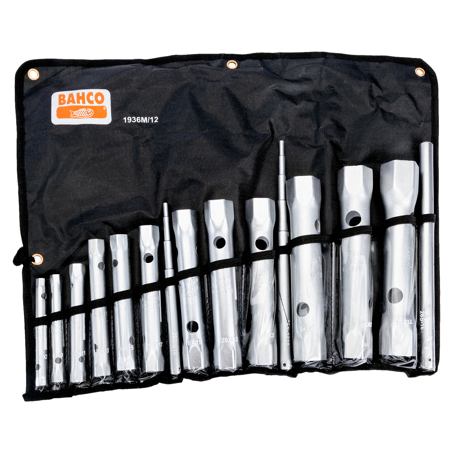 BAHCO 1936M/12 Metric Tubular Double Head Socket Wrench Set-12Pcs - Premium Socket Wrench Set from BAHCO - Shop now at Yew Aik.