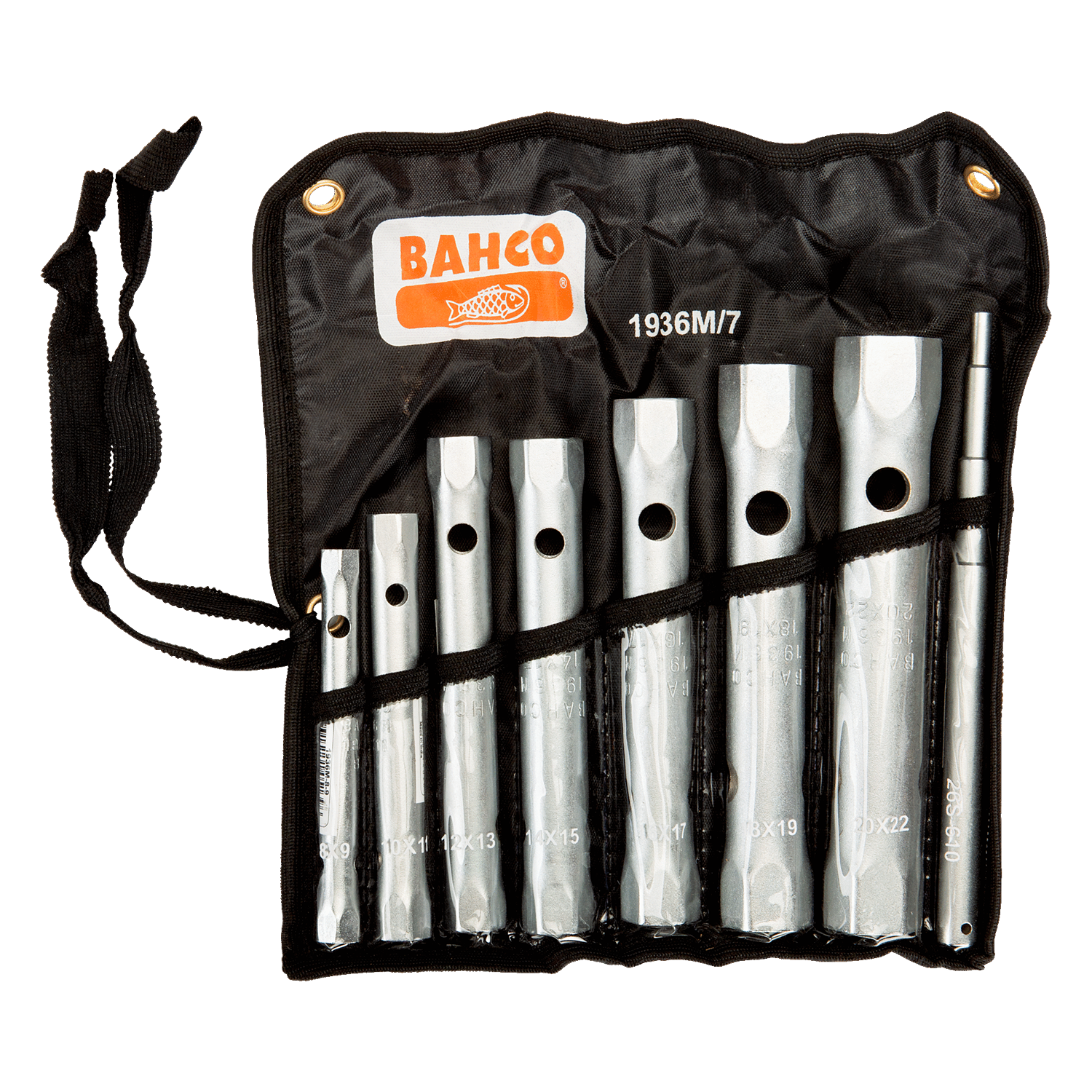 BAHCO 1936M/7 Metric Tubular Double Head Socket Wrench Set 7Pcs - Premium Socket Wrench Set from BAHCO - Shop now at Yew Aik.