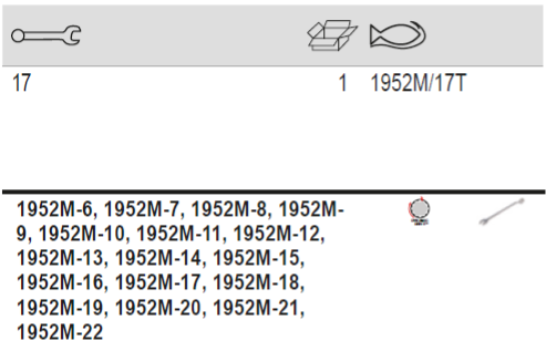 BAHCO 1952M/17T Metric Offset Combination Wrench Set-17 Pcs/Pouch - Premium Combination Wrench from BAHCO - Shop now at Yew Aik.