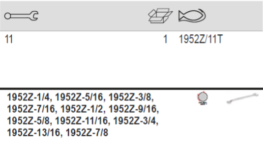BAHCO 1952Z/T Imperial Offset Combination Wrench Set - Premium Offset Combination Wrench Set from BAHCO - Shop now at Yew Aik.