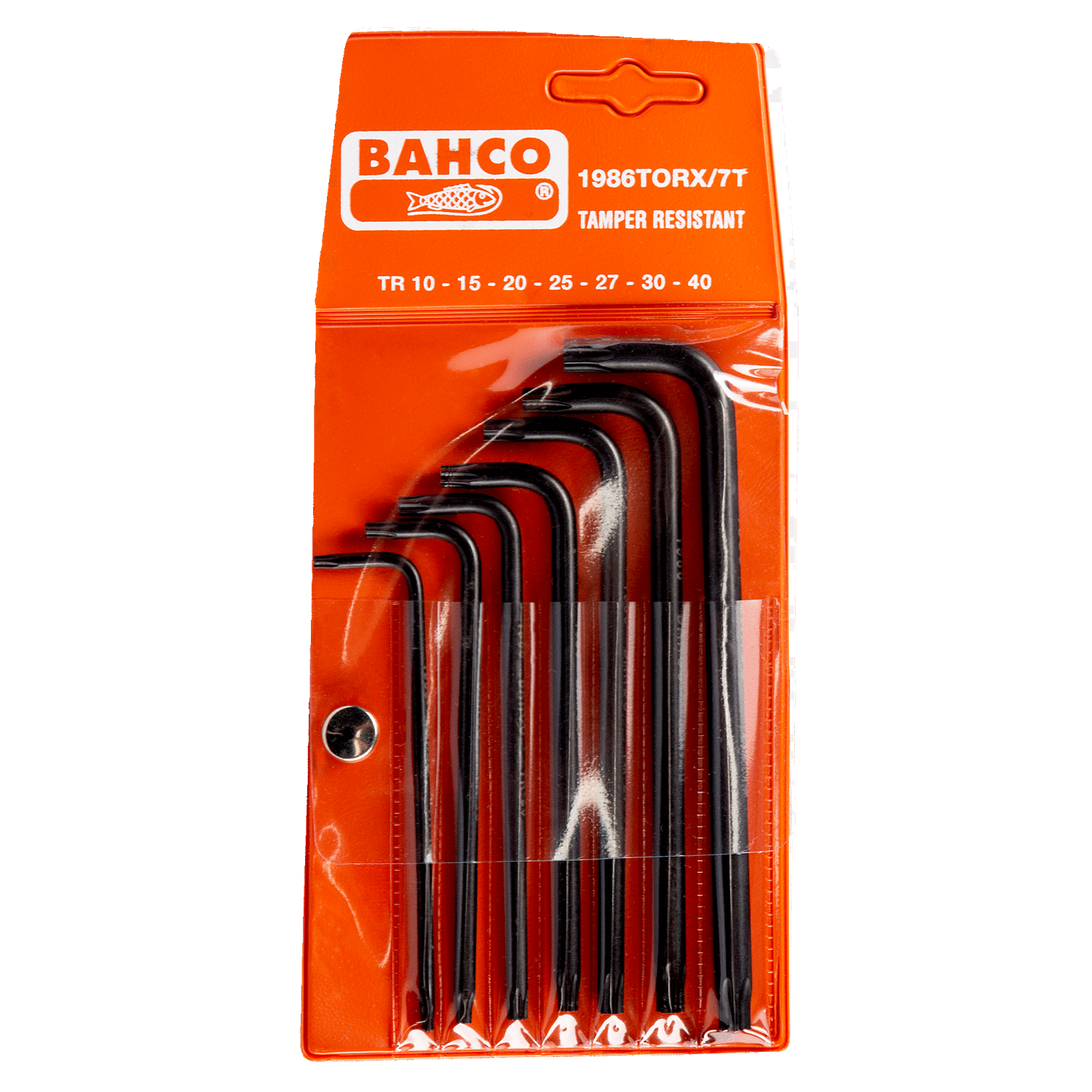 BAHCO 1986TORX/ Long Tamper-Resistant TORX Hexagon Key Set 7 Pcs - Premium Hexagon Key Set from BAHCO - Shop now at Yew Aik.