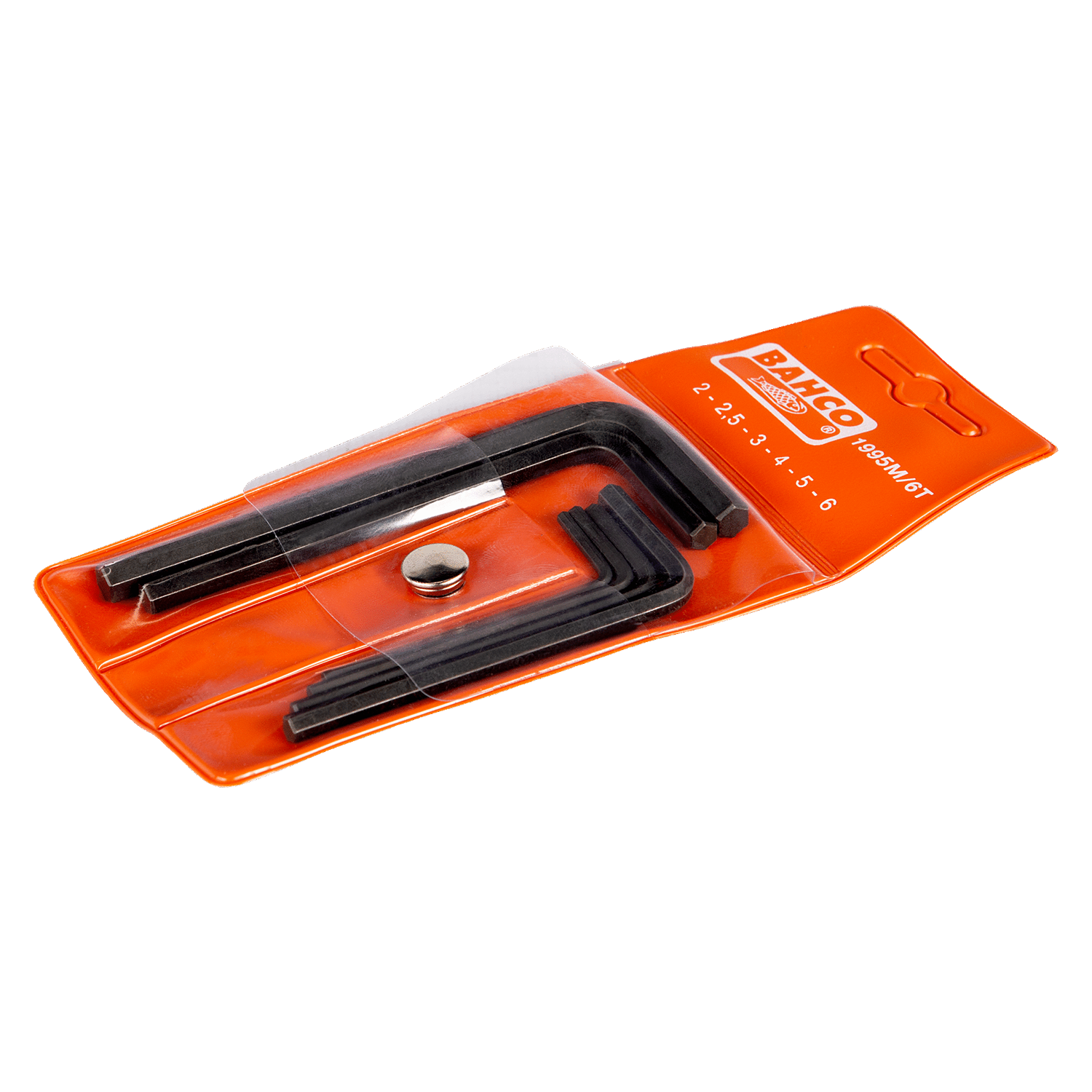 BAHCO 1995M/ Metric Hexagon Key Set with Phosphate Finish - 6 Pcs - Premium Hexagon Key Set from BAHCO - Shop now at Yew Aik.