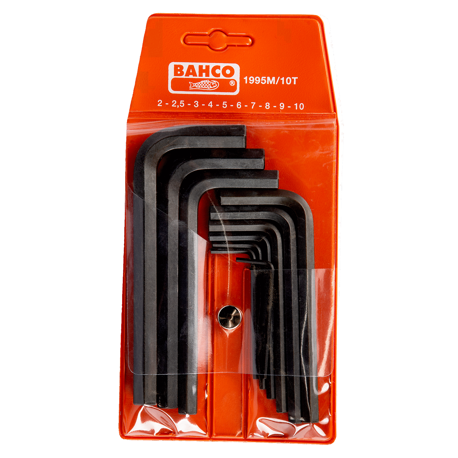 BAHCO 1995M/10T Metric Hexagon Key Set Phosphate Finish - 10 Pcs - Premium Hexagon Key Set from BAHCO - Shop now at Yew Aik.