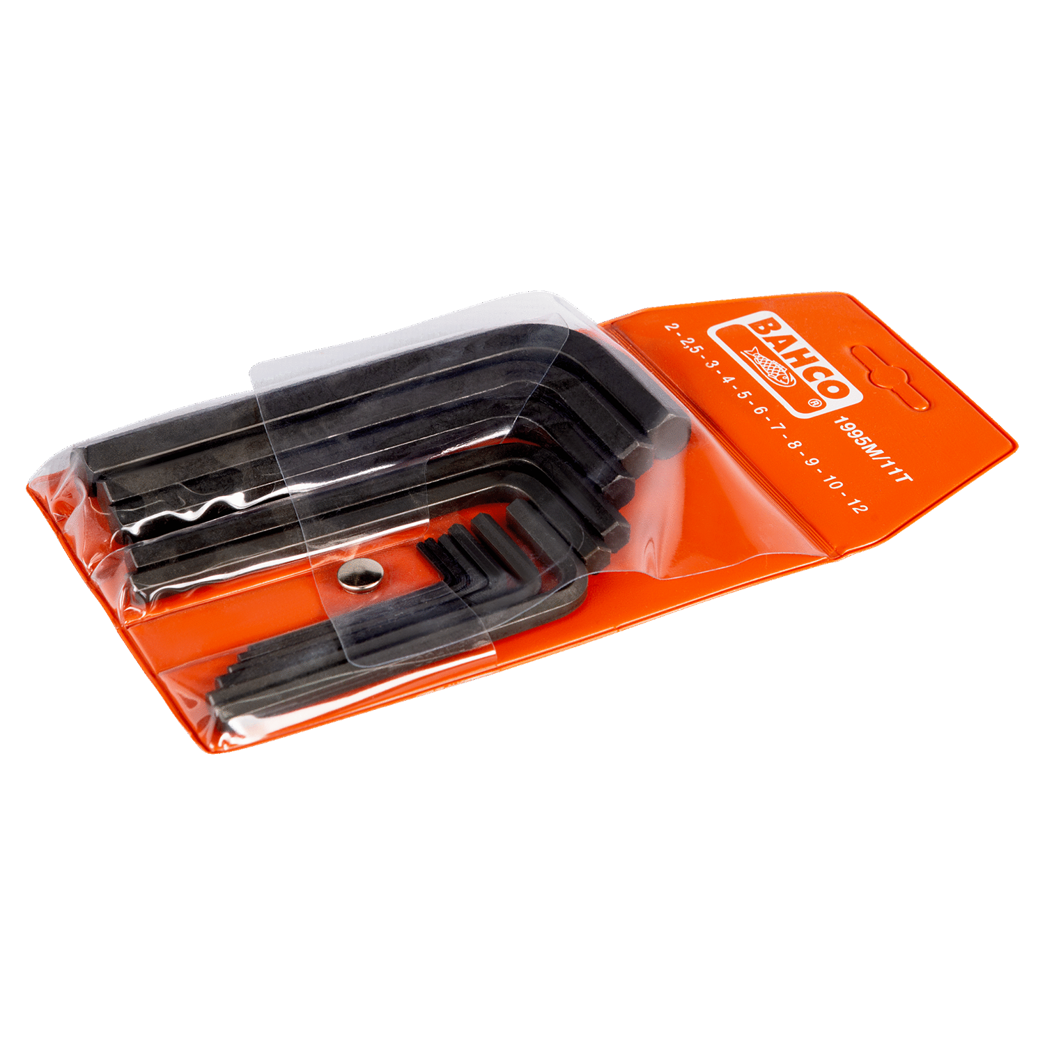 BAHCO 1995M/11T Metric Hexagon Key Set Phosphate Finish - 11 Pcs - Premium Hexagon Key Set from BAHCO - Shop now at Yew Aik.