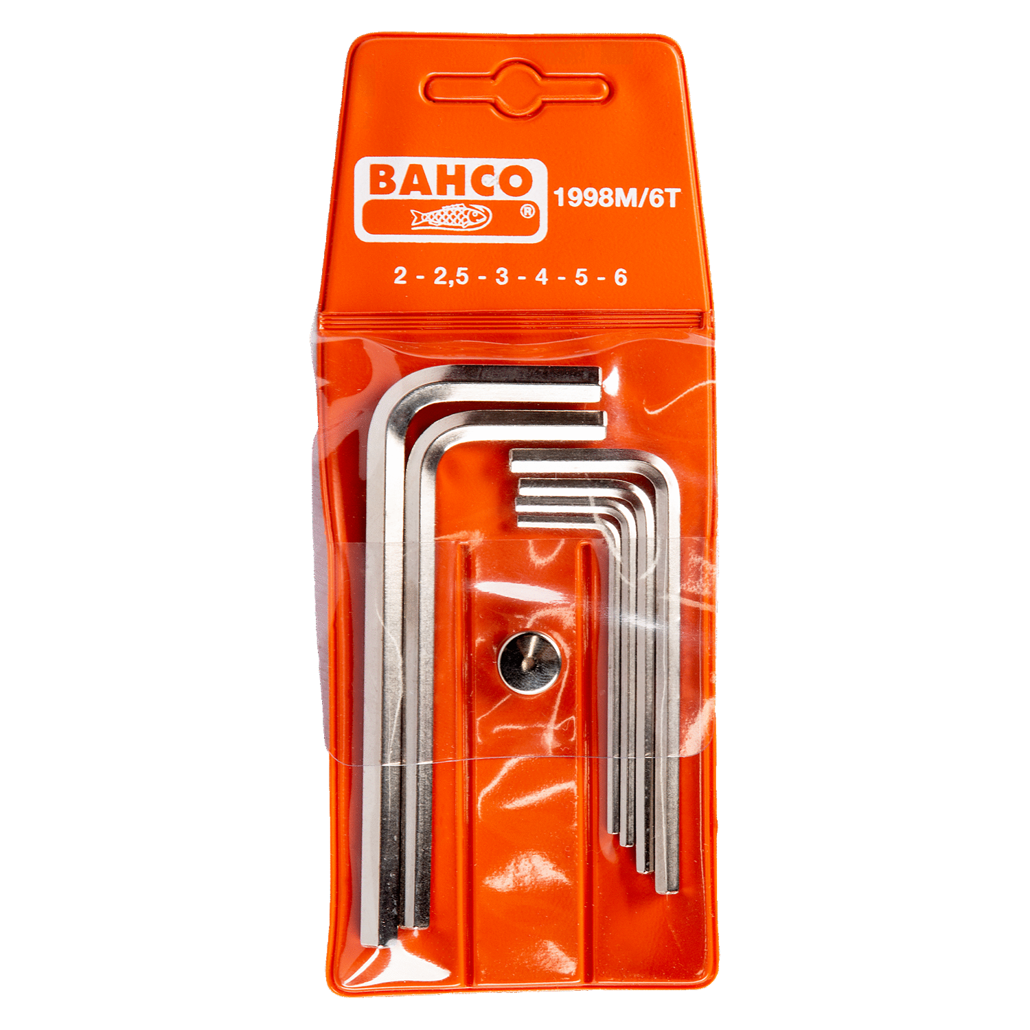 BAHCO 1998M/ Metric Hexagon Key Set With Nickel Finish - 6 Pcs - Premium Hexagon Key Set from BAHCO - Shop now at Yew Aik.